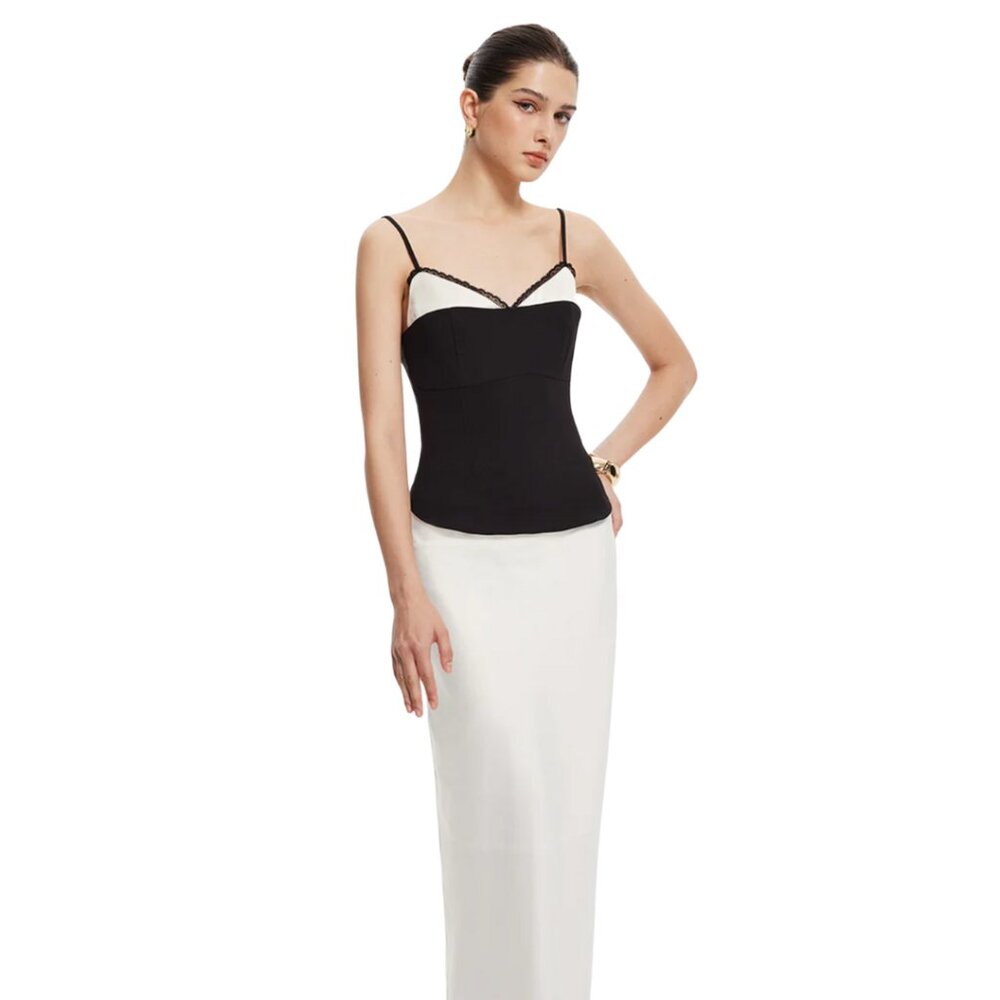 Commense Black and White Camisole NWT